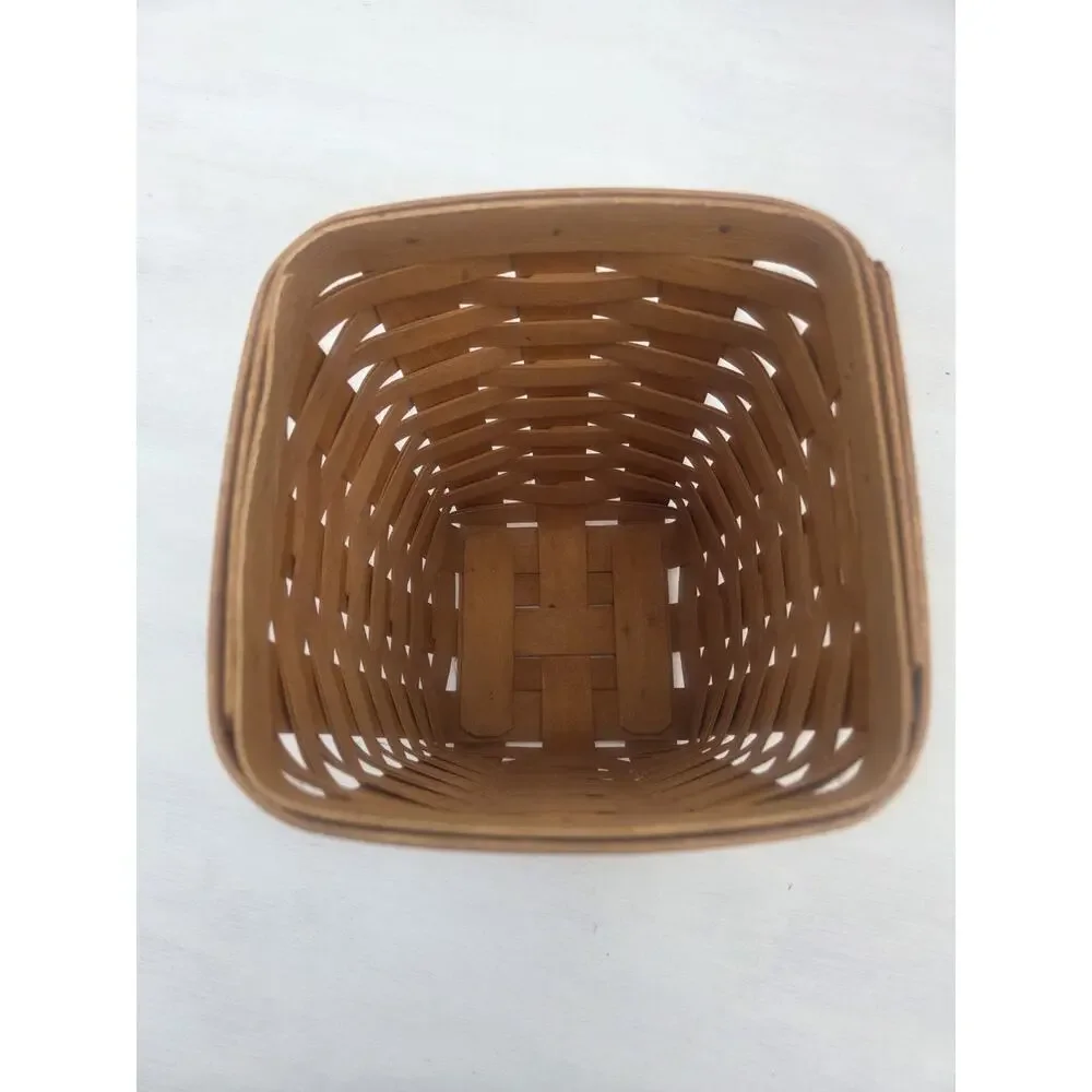Vintage Longaberger Tall Tissue Basket 2001, No Lid